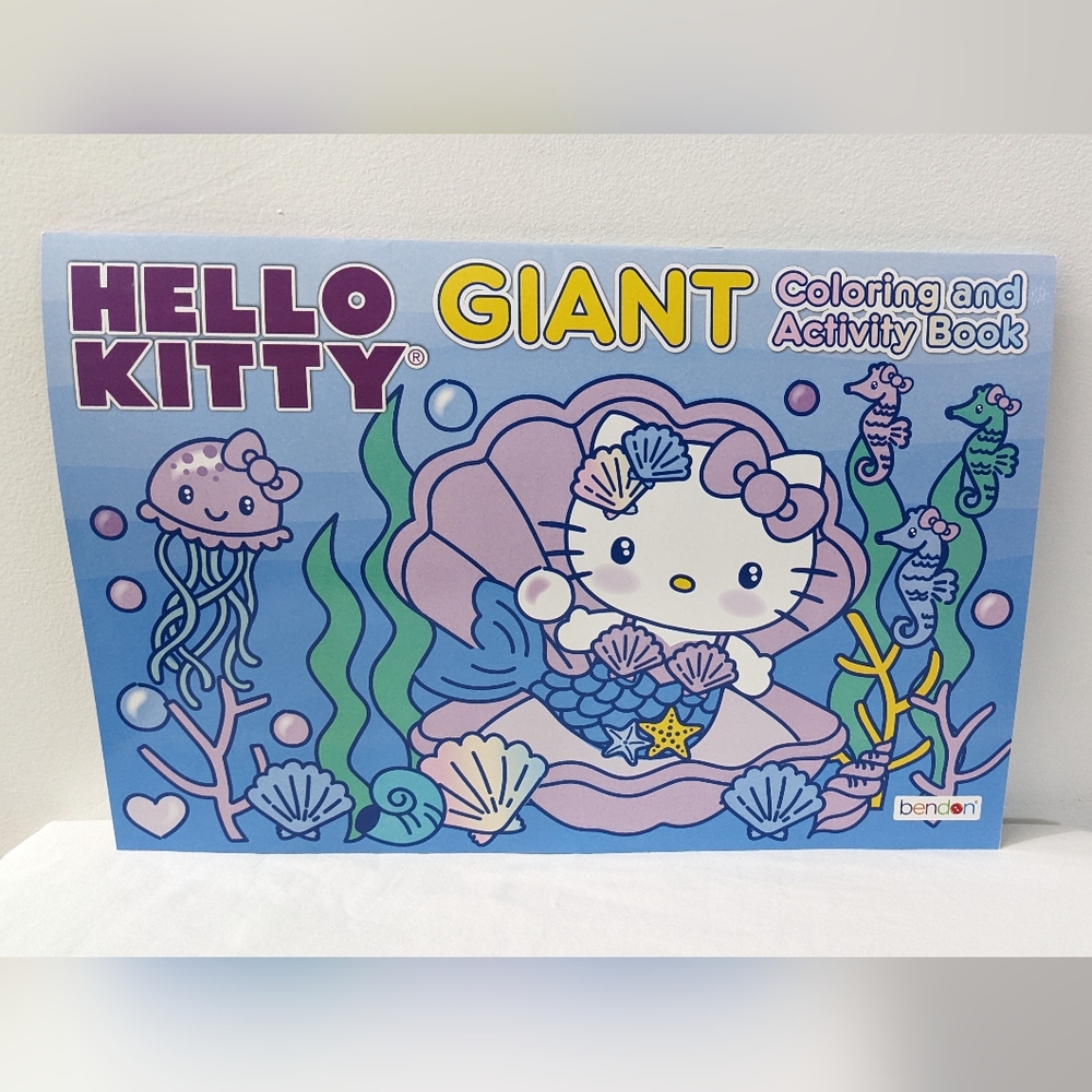 Hello Kitty Sanrio Giant Coloring and Activity Book, NEW